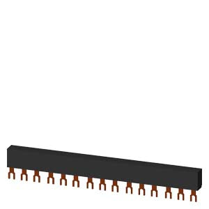 3RV1915-1DB - 3-Phasen-Sammelschienen Teillungsabstand 45 mm für 5 Schalter Anschlüsse in Gabelform