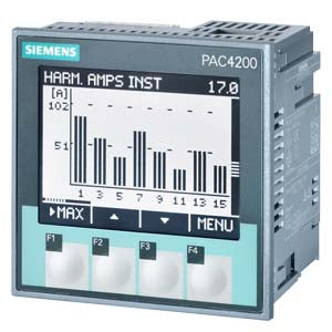 7KM4211-1BA00-3AA0 - SENTRON, Messgerät, 7KM PAC4200, LCD, L-L: 500 V, L-N: 289 V, 5A