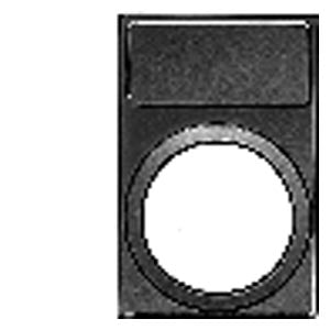 3SB3922-0AV - SCHILDTRAEGER, RUNDES PROGRAMM, SCHWARZ