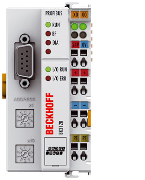BK3120 - PROFIBUS-„Economy plus“-Buskoppler für bis zu 64 Busklemmen (255 mit K-Bus-Verlängerung), 12 MBaud