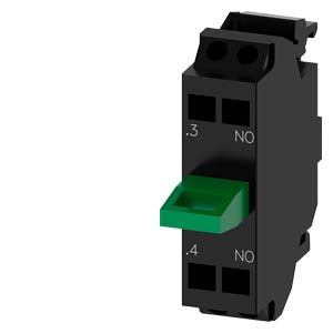 3SU1400-2AA10-3BA0 - Kontaktmodul mit 1 Schaltglied, 1S, Federzuganschluss