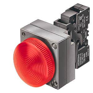 3SB3644-6BA60 - LEUCHTMELDER, 22MM, RUND, METALL, WEISS, LINSE