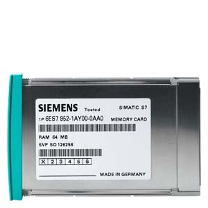 6ES7952-1KY00-0AA0 - SIMATIC S7, MEMORY CARD, FEPROM, 64MB, LANG